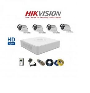 Bộ 4 Camera Thân HIKVISION 1.0MP